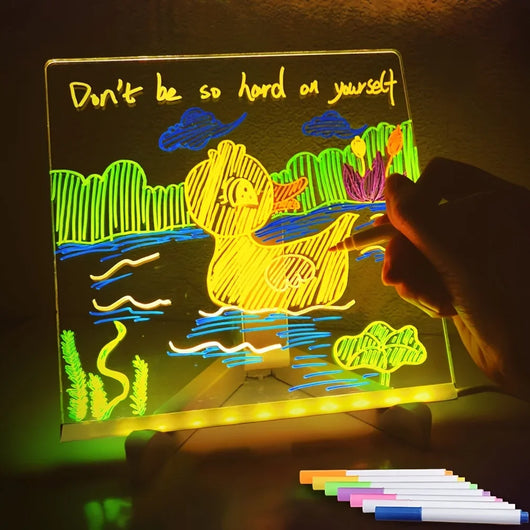 Fun Light-Up Drawing Board For Notes and Art